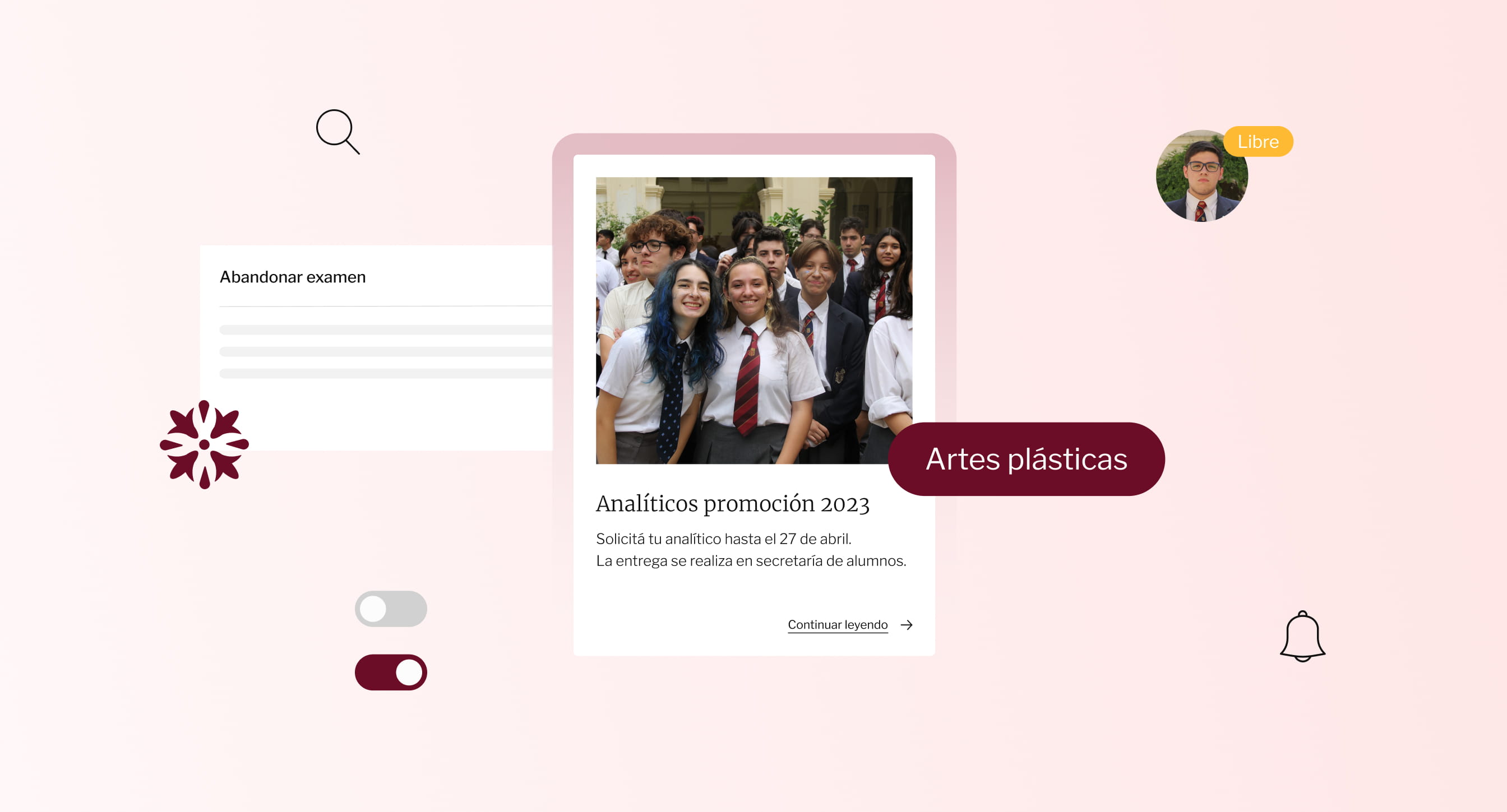 Componentes usados en el sistema de diseño
